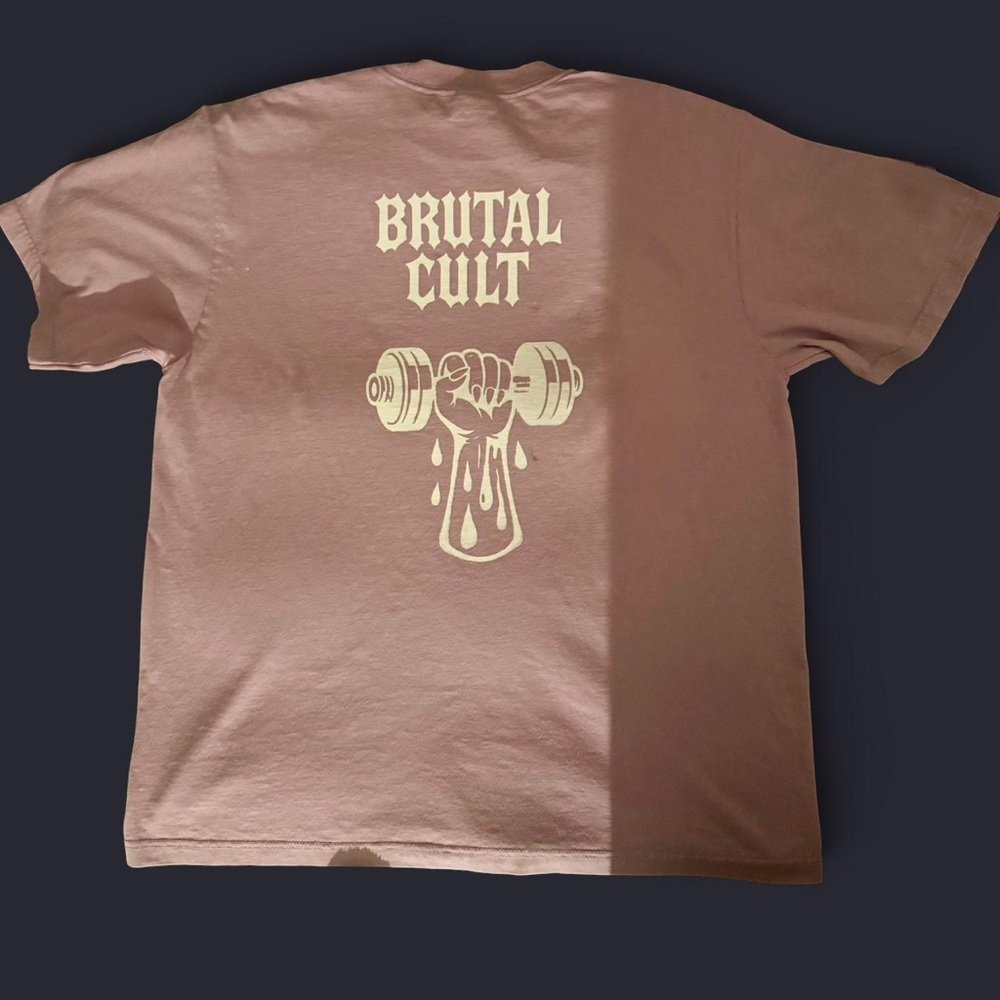 Brutal Cult Athletics “No Excuses” Oversized Tee – Lavender